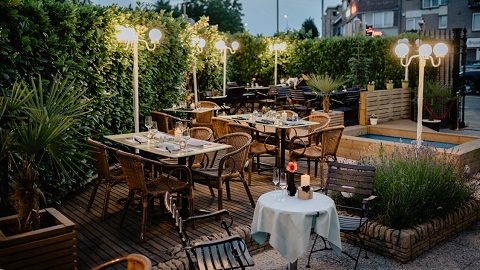 Warm Outdoor Terrace